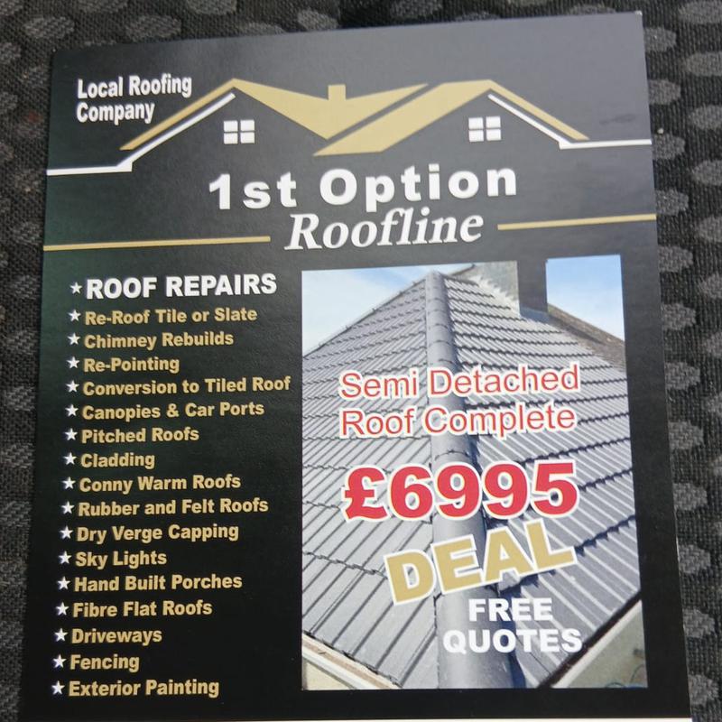 1st Option Roofline logo