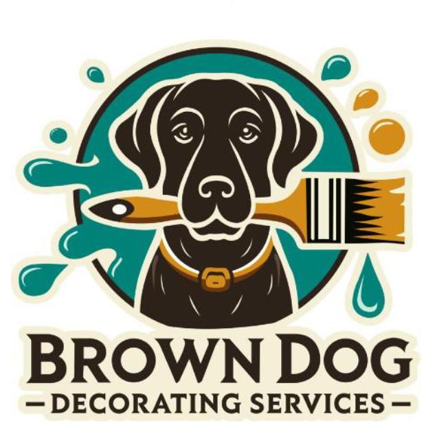 Brown Dog Decorating logo