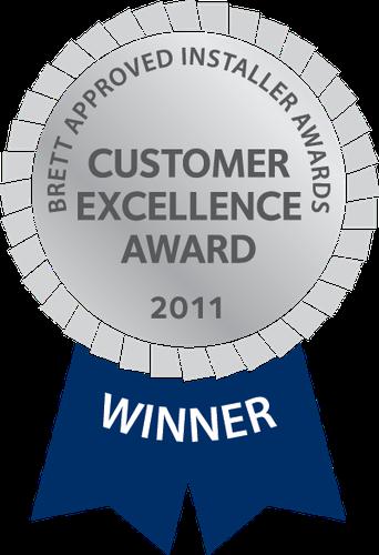 Customer Excellence Award Brett Paving logo