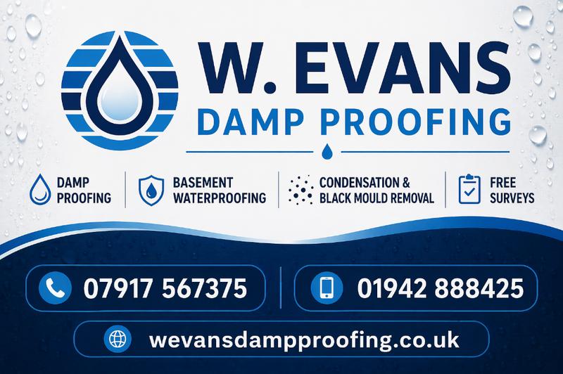 W Evans Damp Proofing logo