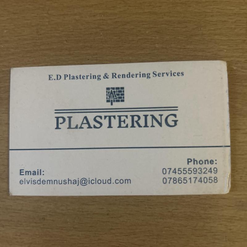 E&D Plastering LTD logo