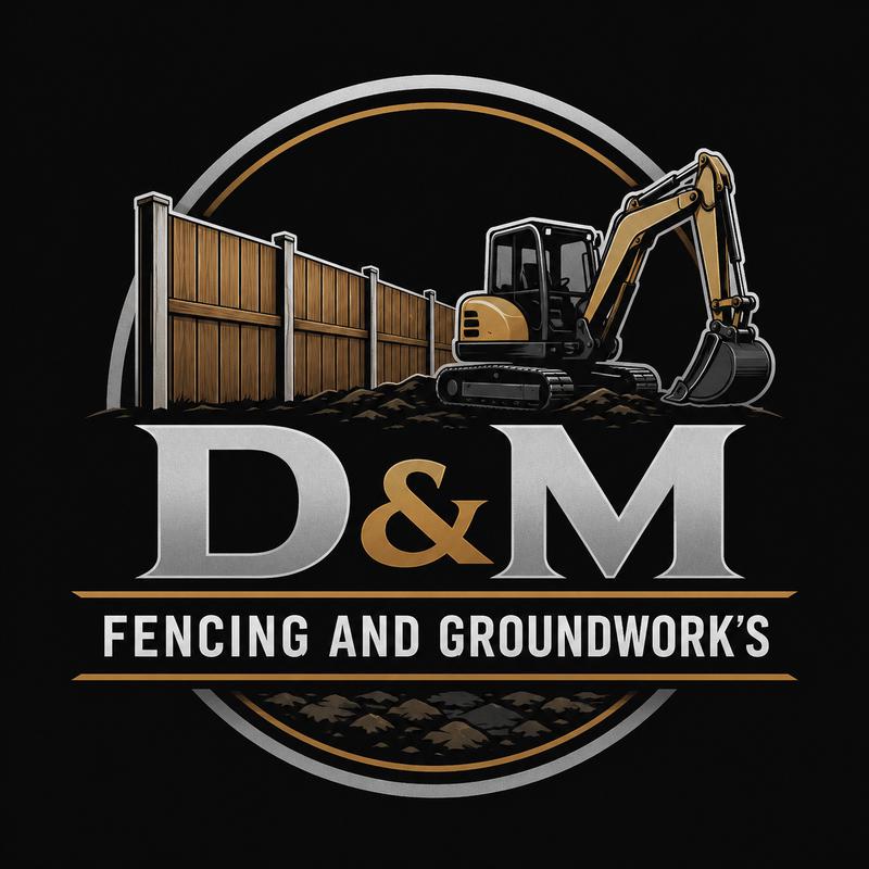 D&M Fencing and Groundworks logo