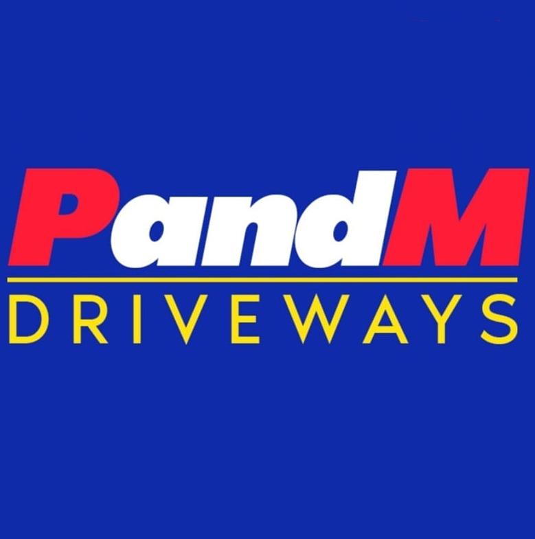 P and M Driveways logo