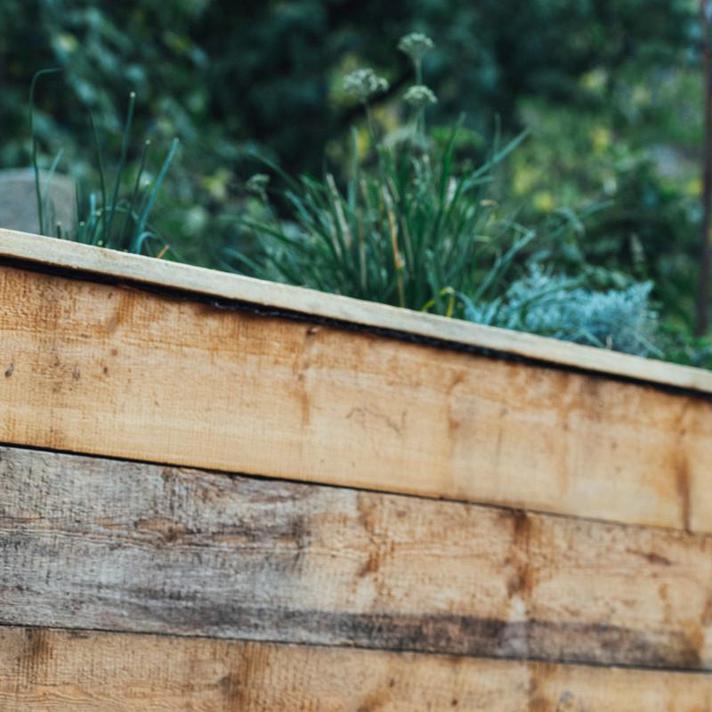 In The Garden: Building a Retaining Wall