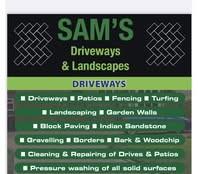 Sam's Driveways and Landscapes logo