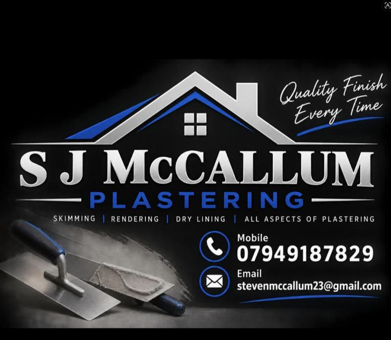 SJ McCallum Plastering logo